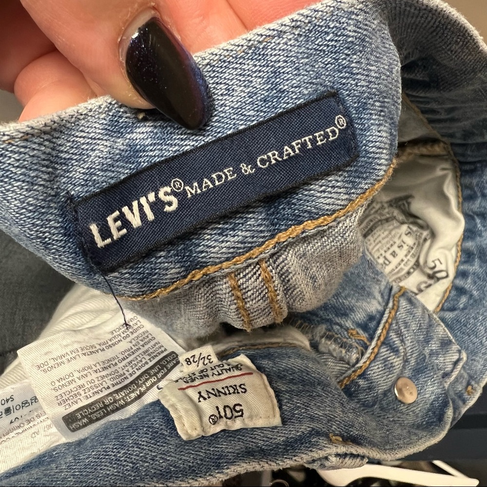 Levi’s made and crafted 501 skinny jeans women’s 32 high waisted - Picture 10 of 15
